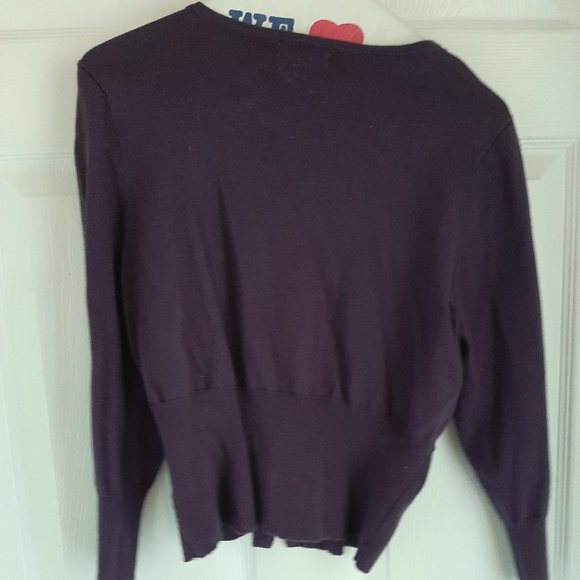 Violet Sweater with Detailed Front - Picture 2 of 3